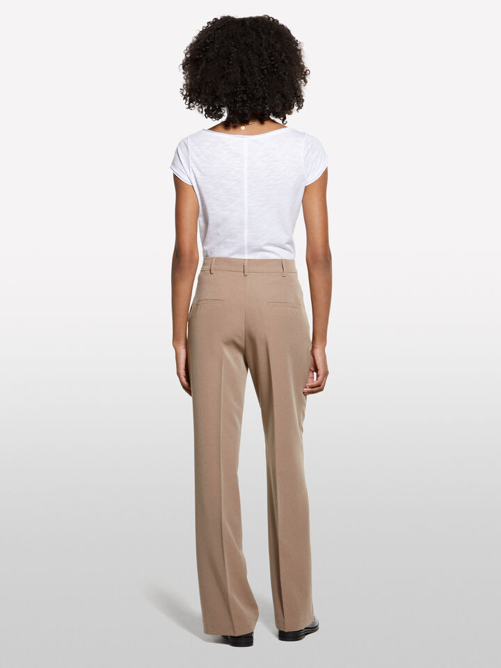 T-shirt scollo a V bianca - t-shirt a manica corta da donna - Bianco | Sisley image number 2